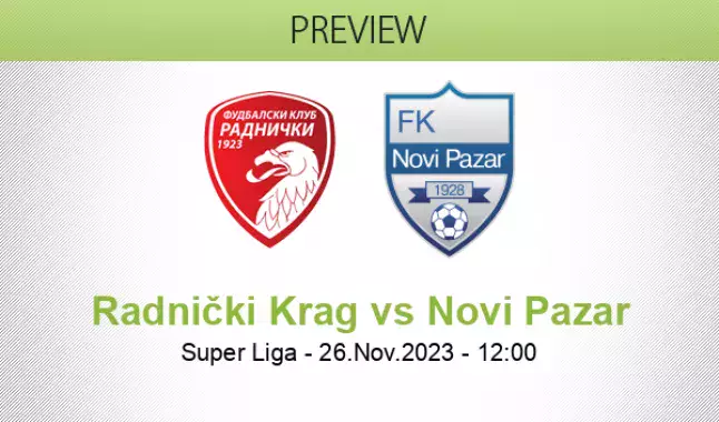 FK Radnicki Nis - FK Novi Pazar betting predictions and match statistics  for 10 November 2023